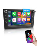 ESSGOO 4+64G Drahtloses Autoradio und Android Auto CarPlay Für Vauxhall Opel Corsa C/D Zafira B Astra G/H Meriva Signum Combo mit 7 Zoll Touchscreen Bluetooth FM RDS GPS WiFi Silber
