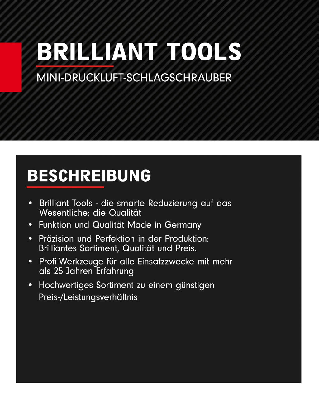 KS TOOLS 1/2" Mini-Druckluft-Schlagschrauber, 1.240 Nm