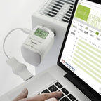 Eurotronic Comet Plus 4er Set, Heizkörperthermostat (individuell programmierbares Heizungsthermostat, Heizkosten sparen, Thermostat Heizung, 4er Bundle), Farbe: Weiß