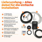 esyoil e-Peilstab: Digitale Füllstandsanzeige für Heizöltank/Öltank | Anzeige in Liter, Zentimeter und Prozent | einfache Montage | kein WLAN erforderlich