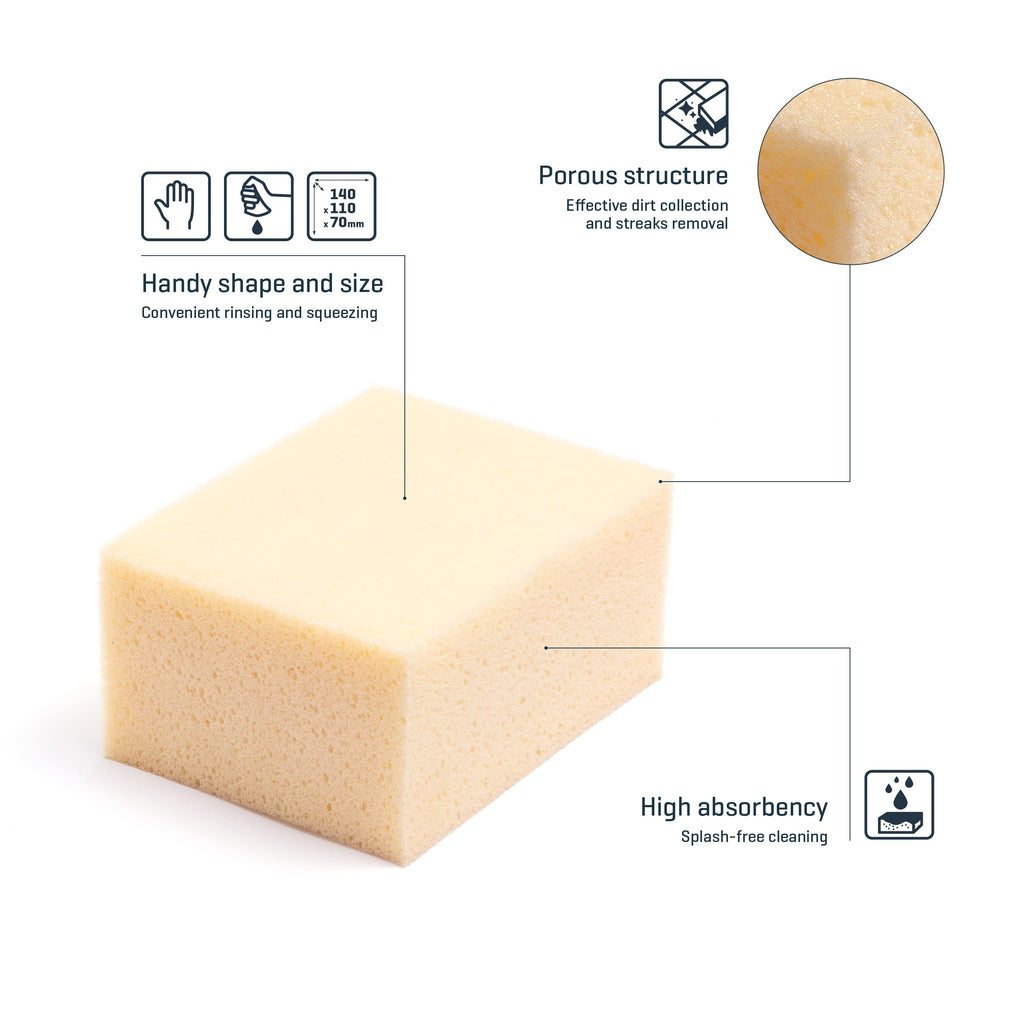 COMENSAL Fliesenwaschset - 9-teiliges Fliesenleger Waschset XL - 24L - Profi Fliesen Waschset - mit Räder - Rollenaufsatz - Gitter - Epoxi Fugenbrett - Hydroschwamm - Schwamm - Made in EU