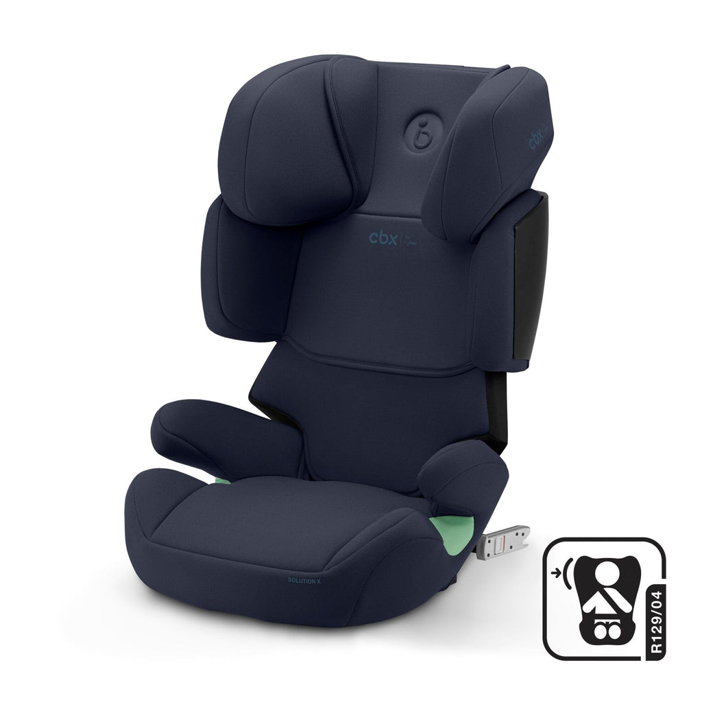 CBX by CYBEX Kinder-Autositz Solution X i-Fix, Für Autos mit und ohne ISOFIX, Ab ca. 3 bis 12 Jahre (100 - 150 cm), Ab ca. 15 bis 50 kg, Blau