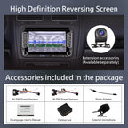 KTTCORLP Linux Autoradio Mit Bildschirm für Golf 5 6 VW Polo 6R T5 Passat Touran Seat mit Navi FM/AM, WLAN, Apple Carplay, Android Auto, Lenkrad Strg, DAB AutoTouch Display 7 Zoll