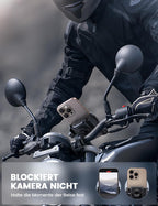 Lamicall Fahrrad Handyhalterung, Motorrad Handyhalter - [Gut für Videoaufnahmen] 360° Drehbare Handy Fahrradhalterung, Universal Handy Halterung Fahrradlenker für iPhone 17 16 15, Samsung, Smartphone