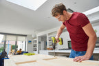 RYOBI 18 V ONE+ 2-Gang Akku-Schlagbohrschrauber R18PD3-215S, 13mm Bohrfutter, 24 Drehmoment Einstellungen, inkl. 4,0 Ah und 2,0 Ah Akku & Ladegerät