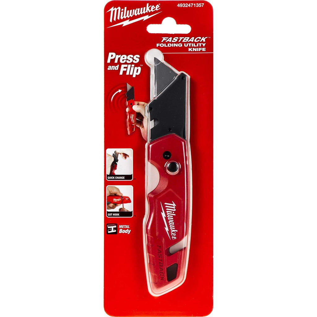 Faltbares Taschenmesser MILWAUKEE Fastback 4932471357, Rot