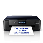 Epson Expression Photo XP-970 3-in-1 Tintenstrahl-Multifunktionsgerät Drucker (Scanner, Kopierer, WiFi, Ethernet, Duplex, 10,9 cm Touchscreen, Einzelpatronen, 6 Farben, DIN A3) schwarz, 10 x 15 cm