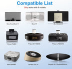ZIOCOM 8 Pin Bluetooth-Adapter, drahtloser Bluetooth-Musikempfängeradapter für Bose Sounddock III/XT, JBL MS302GM, Philips DS1155B/93, Philips AJ7260D/93, Yamaha TSX-14, iHome IPL8BN, RSR DS406BT