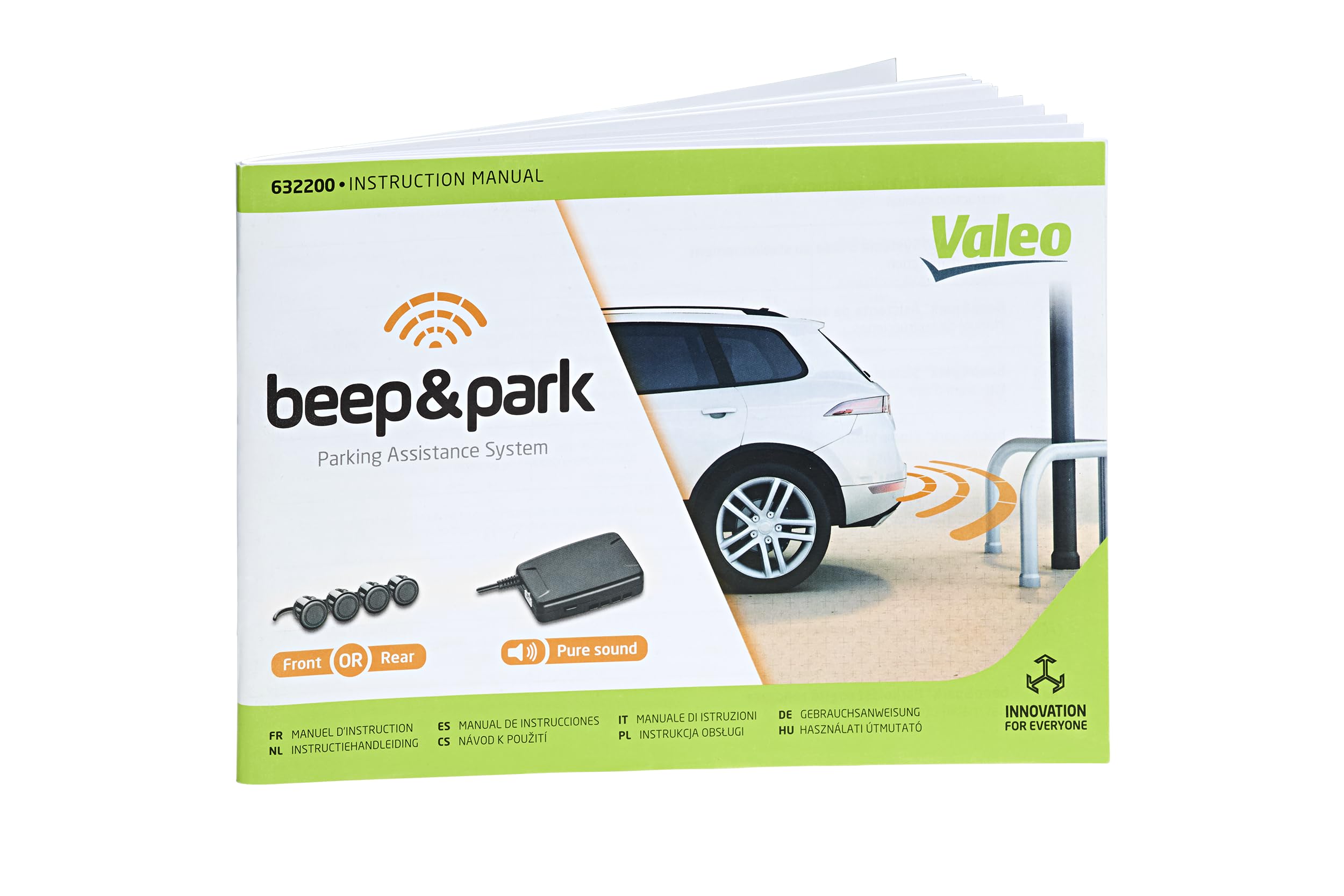 VALEO 632200 Einparkhilfe Beep&Park Kit: 4x Sensoren + 1 Lautsprecher Fronteinbau oder Heckeinbau