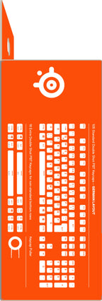 SteelSeries PrismCaps – Double-Shot-Tastenset mit „Pudding“-Optik – Kompatibilität mit allen gängigen mechanischen Tastaturen – MX-Stößel – Schwarz (Deutsches Tastaturlayout)