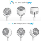 berssen Standventilator Ventilator leise 25dB 3D Oszillation DC Motor 68/100cm Höhenverstellbar Turbo Luftzirkulation Fernbedienung Tastbildschirm 7,1m/s Windgeschwindigkeit Energie Sparen,Weiß