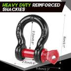 RYLIFEOGI Abschleppseil 10 Tonnen (22,000Lbs), 5mx5cm Heavy Duty Tow Strap mit 2 Verstärkten Haken 2 Handschuhen für Off-Road Fahrzeuge (Grün)