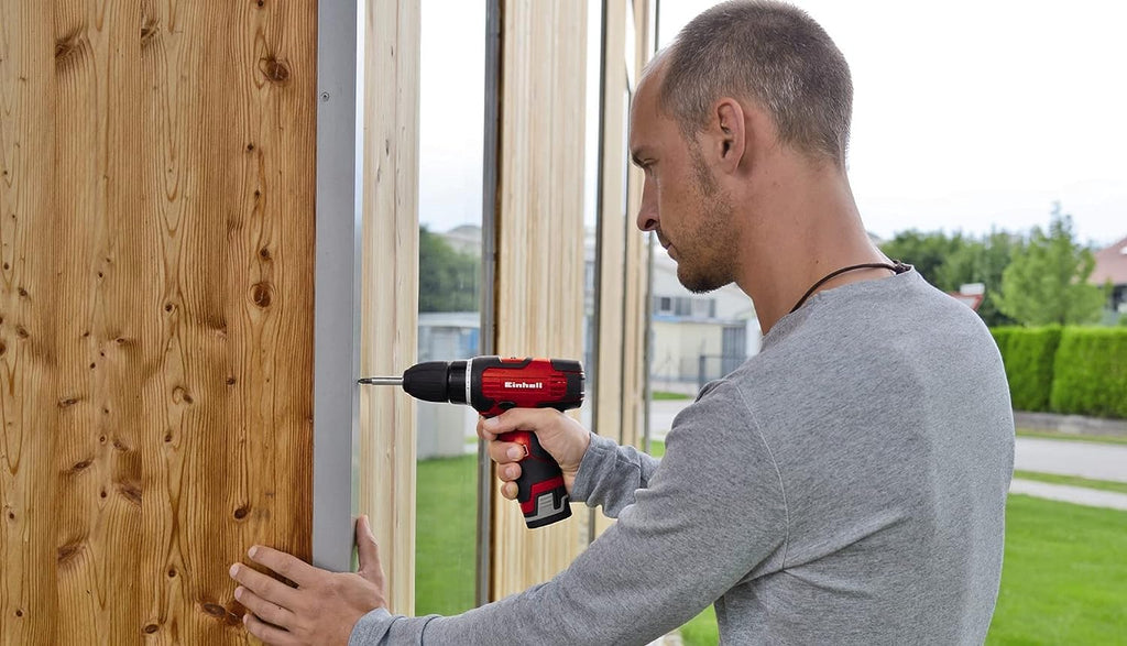 Einhell Akku Bohrschrauber TH-CD 12-2 Li (12V, 1,3Ah, 24Nm, Quick Stop, 2 Gang-Getriebe, 20 Drehmomentstufen, Spindelarretierung, Transportkoffer)