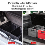 achilles Auto Kofferraum Organizer XL – Kofferraumtasche XL mit viel Stauraum – Geräumige & Pflegeleichte Faltbox – Auto Zubehör Innenraum Organizer – Stabiler Boden & Tragegriff – Schwarz
