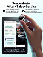 Wireless Carplay & Android Auto Adapter, Mavlou Metalldesign Mini & Stabiler 2-in-1-Dongle, Convert Wired CarPlay/Android Auto zu Wireless, für iOS 10+/Android 11+ & Autos ab 2016 (Schwarz)