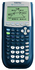 Texas Instruments TI-84 Plus Grafikrechner (8-zeilige Anzeige, Speicher, 2D-Ansichten) Nachtblau