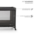 Kinderkraft Kinderreisebett Joy Light, Babybetten, Kinderbett, Reisebett, Praktisch, Modernes Design, Kleine Abmessungen nach Zusammenklappe, Tasche, Grau