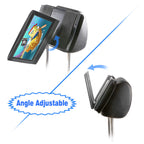 Hikig Kopfstützenhalterung DVD-Player Auto, Universal KFZ-Halterung für 7-11 Zoll Tragbare DVD-Player mit Drehbarem Bildschirm - Schwarz