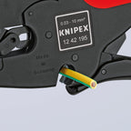 KNIPEX MultiStrip10 Automatische Abisolierzange, 0,03-10,0 mm², einstellbarer Längenanschlag, Abisolierwerkzeug, Abisolierer, 12 42 195
