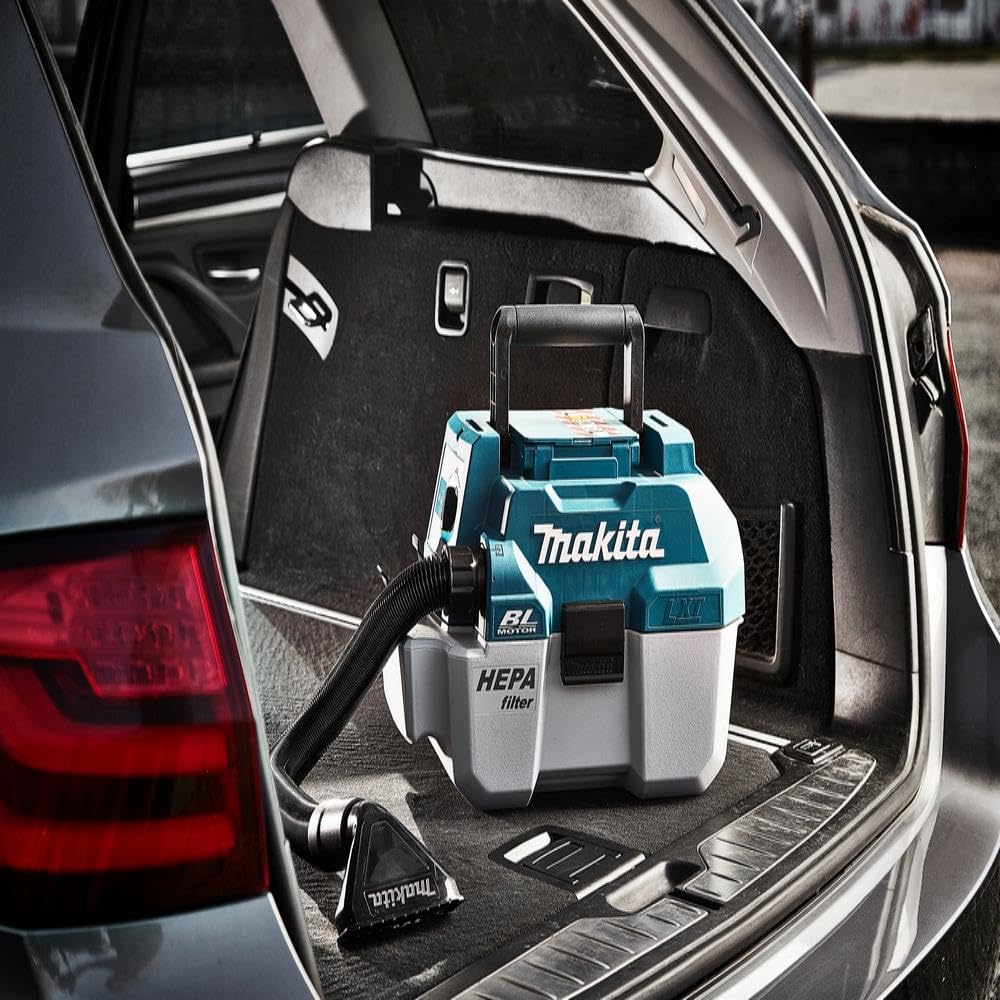Makita, HEPA-Filter, DVC750LZ, Staubsauger DVC 750 LZ 18 Volt ohne Akku und Ladegerät, Grün/Schwarz, 4.5 liters