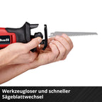 Einhell Akku-Universalsäge TE-AP 18/13 Li-Solo Power X-Change (18 V, 13 mm Hubhöhe, 50 mm Schnitttiefe Holz, handliches Design, inkl. Zubehör, ohne Akku)