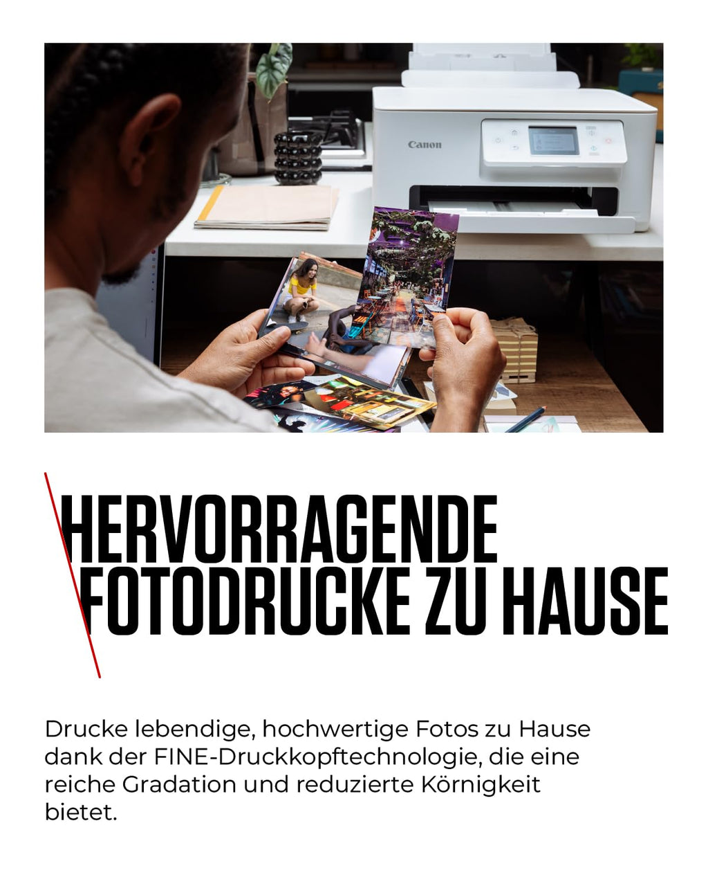 Canon PIXMA TS7650i Multifunktionsdrucker 3in1 (Tintenstrahl,Drucken, Kopieren, Scannen, A4, 6,7 cm Touch LCD, WLAN, Duplexdruck, 2 Papierzuführungen, kompatibel mit Pixma Print Plan ABO) Weiß