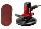 Einhell Trockenbauschleifer TC-DWS 225 (1220 W, Schleifteller mit Bürstenkranz, integrierte Staubabsaugung, inkl. 6x Ø 225 mm Schleifpapier)