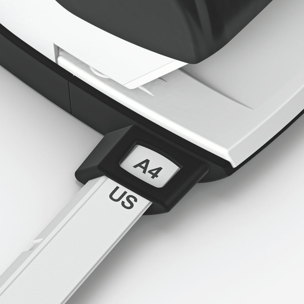 Leitz Büro Heftgerät und Locher-Set, Für 30 Blatt, Ergonomische Design, Schwarz, NeXXt-Serie, 50950095