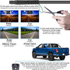 Rückfahrkamera Leicht Einzurichten Plug-Play: Farbe Klares Bild Nachtsicht DIY-Leitfäden HD 1080P Keine Verzögerung Auto Rückfahrkamera mit 4.3" LCD Monitor IP69 Wasserdicht für LKW/SUV Tomoia T1