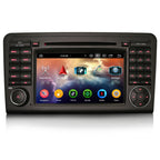 Android 14 Autoradio DVD für Mercedes Benz Klasse ML/GL W164 X164 Unterstützt DAB+ Navi Carplay Bluetooth WiFi A2DP RDS FM/AM Radio DSP Canbus Navigation 4GB RAM+64GB ROM