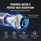 VEVOR elektrische Seilwinde 300kg bis 600kg Hubhöhe 12m Seilzug Motorwinde 1150W Kupfermotor Flaschenzug 10m/min Hubgeschwindigkeit Hebezug mit Kabelfernbedienung Seilhebezug Kettenzug