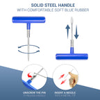 47 tlg. Reifenreparatur Set für I PKW Autos LKW Motorrad I QUAD ATVs UTVs I Traktoren Schlepper Rasenmäher Anhänger Trailer I Trucks Jeeps SUVs I Anleitung in 7 Sprachen