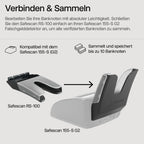 Safescan RS-100 Banknotenstapler, sammelt geprüfte Banknoten von Geldscheinprüfern - abnehmbarer Stapler der einfach auf das Falschgeldprüfgerät Safescan 155-S G2 aufgesteckt wird