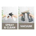 Beldray Akku-Fenstersauger+ – Handheld & wiederaufladbar, streifenfreie Reinigung, Spiegel- und Glasreinigung, 100 ml Abnehmbarer Wassertank, inklusive Sprühflasche und Wischpad, Titan, BEL01985VDE
