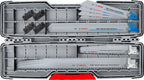 Bosch 16x PRO Tough Box Demolition Säbelsägeblatt-Set, 16-tlg. (für Rohre und Profile aus Metall, Nichteisenmetalle, Länge mm, Professional Zubehör Säbelsäge)