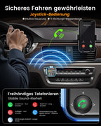 LENCENT 38W FM Transmitter Auto Bluetooth V5.3, Radio Deep Bass Musik Schnelles Autoladegerät Zigarettenanzünder, KFZ Bluetooth Adapter Freisprechanlage, Noise Cancelling Mikrofon, Lichtschalter