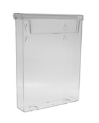 TAYMAR DIN A5 Prospekthalter, Prospektbox mit Deckel, Wetterfest (auch für den Außenbereich geeignet), Klar