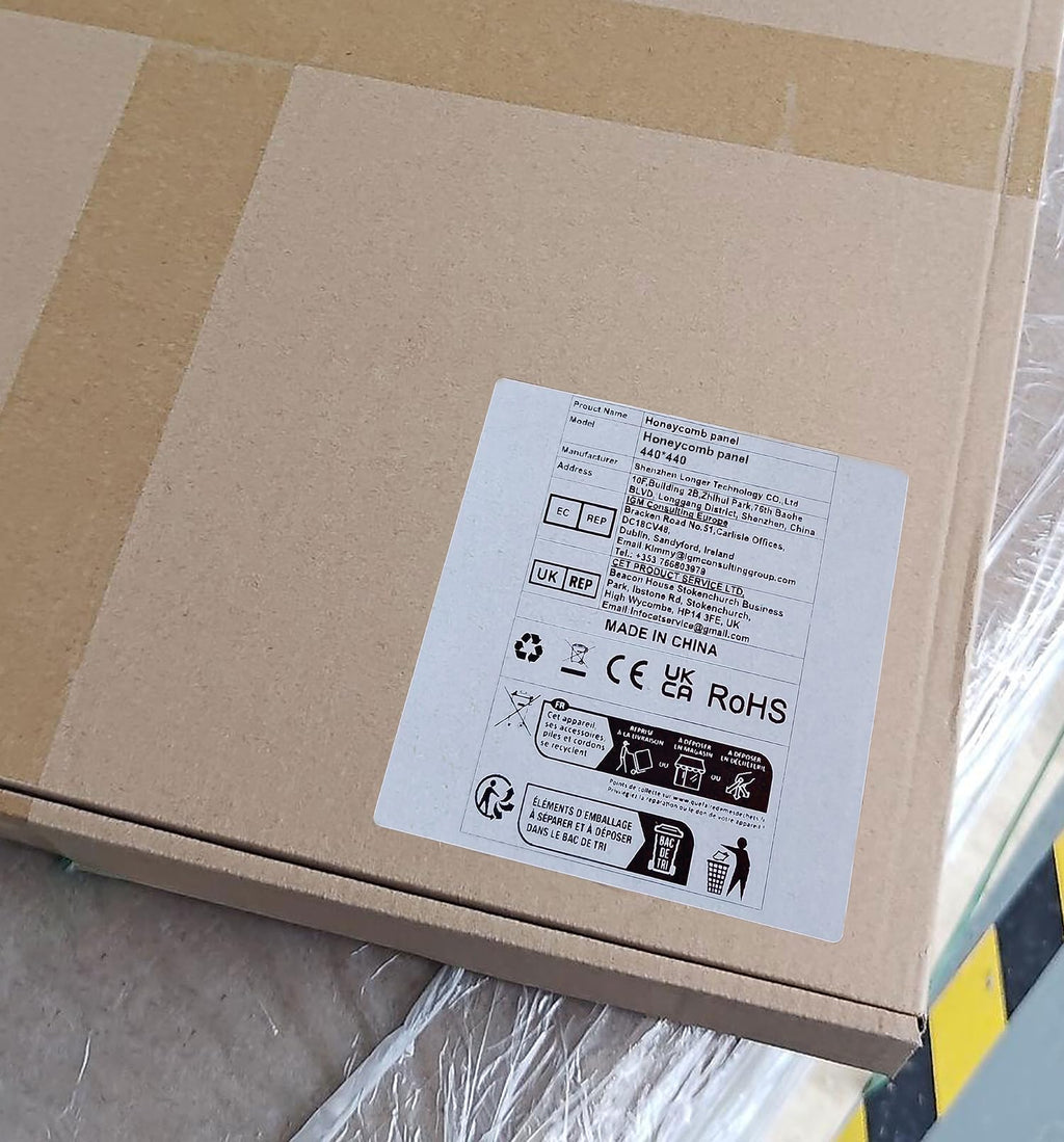 LONGER Wabenplatte 440x440mm für Lasergravierer - Professionelle Rauchabzugsplatte mit Aluminiumpanel, Kompatibel mit RAY5, Dioxygen, Fiber und CO2 Lasern, Rostfrei & Hitzebeständig
