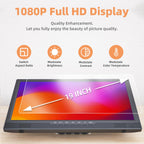 DESOBRY 19-Zoll Fernseher 1080P mit Antenne, Kleiner Fernseher mit HDMI/AVEingang USB-Anschluss, Tragbare MINI TV für Küche, Schlafzimmer, Camping und Wohnmobil (ohne Batterie)