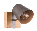 Trio Leuchten Wandspot Bell 801900167, Metall Nickel antik, Holz, exkl. 1x E14