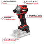 Einhell Professional Akku-Schlagschrauber TP-CI 18/250-C Li BL-Solo Power X-Change (18 V, 250 Nm Drehmoment, Brushless, Innensechskant-Aufnahme, LED-Licht, ohne Akku)