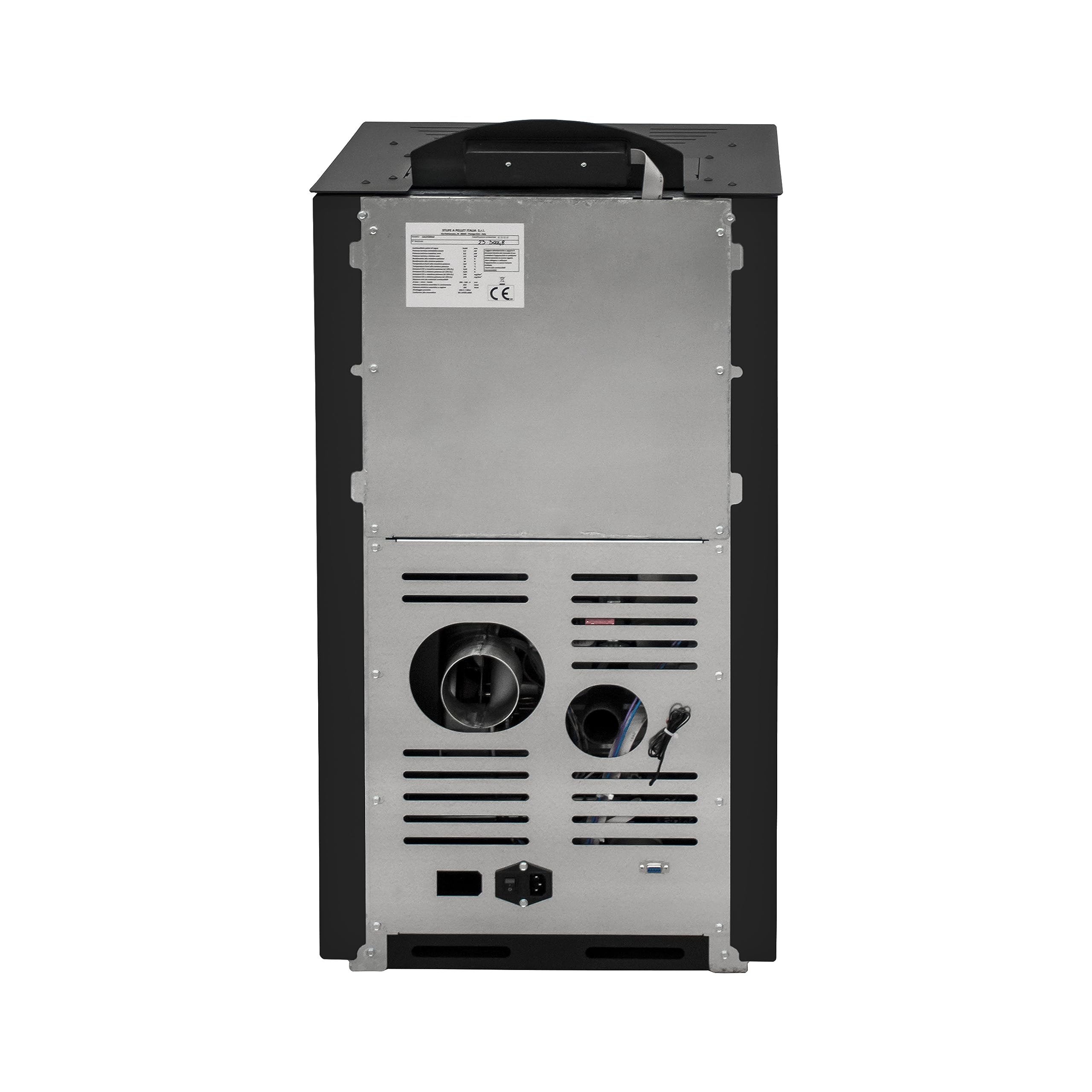 STUFE A PELLET ITALIA California 8 KW | Pelletöfen Effizienz 91% Heizt 70m² Autonomie 20 Std. Programmierbar 5 Geschwindigkeiten und Leistungsstufen Kompaktes Design 24 Monate Garantie Schwarz