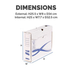 Bankers Box 4460102 Archivschachtel 25-er Pack A4+ Format, 80 mm