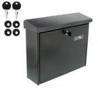 Burg Wächter Briefkasten, A4 Einwurf-Format, EU Norm EN 13724, Inkl. 2 Schlüsseln, Verzinkter Stahl, Journal 5867 E, Eisen, Stahl Eisenfärbig