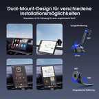 Avylet 9 Zoll Wireless Carplay Display für Apple Carplay & Android Auto, Tragbarers Carplay Autoradio mit Magnetischer Halterung, OTA-Updates, IP67 Rückfahrkamera, GPS Navigation, Bluetooth 5.0
