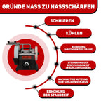 BUCKTOOL 250mm Nassschleifmaschine mit variabler Geschwindigkeit, Nass-Schleifmaschine, SCM8103