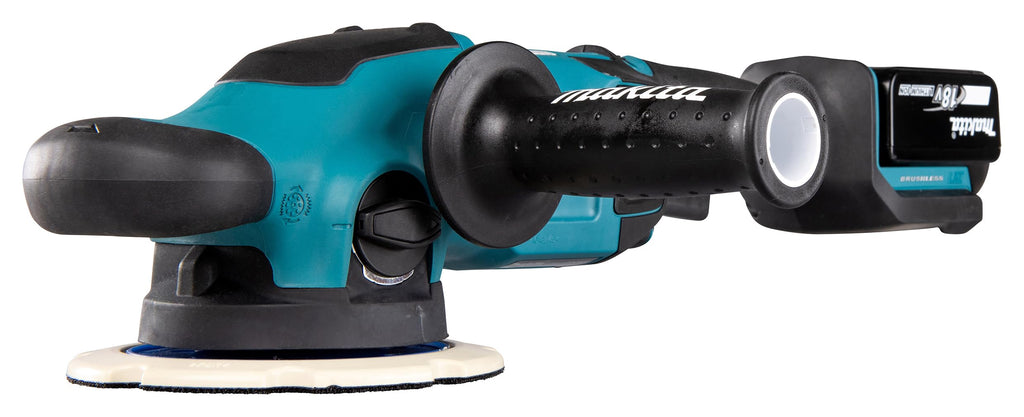 Makita DPO600TKX1 Exzenterpolierer, 1 Akku plus Ladegerät im Transportkoffer, Blau, 18 V / 5,0 Ah