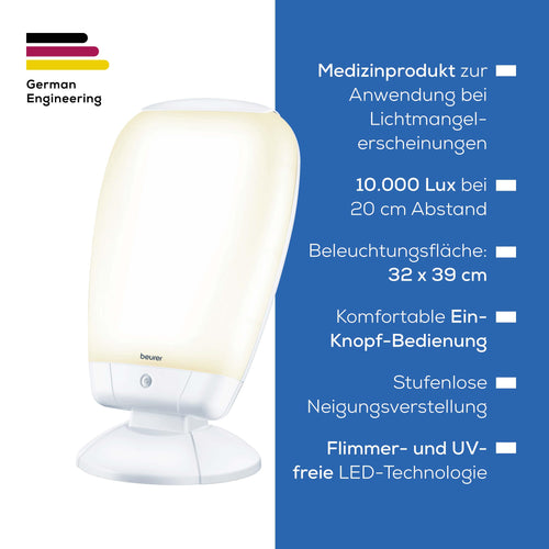 Beurer TL 80 Tageslichtlampe, Tageslicht-Simulation, stufenlose Neigungsverstellung