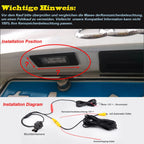 Rückfahrkamera Farbkamera Einparkkamera Nachtsicht und für Rückfahrsystem Einparkhilfe-Wasserdicht&Stoßfest für Honda Accord Civic EK/FD Odyssey Pilot Acura TSX