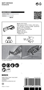 Bosch Accessories 1x Expert Corner Blade MATI 68 RSD4 (für Mörtel, Breite 68 mm, Schnittbreite 1,6 mm, Zubehör Multifunktionswerkzeug)